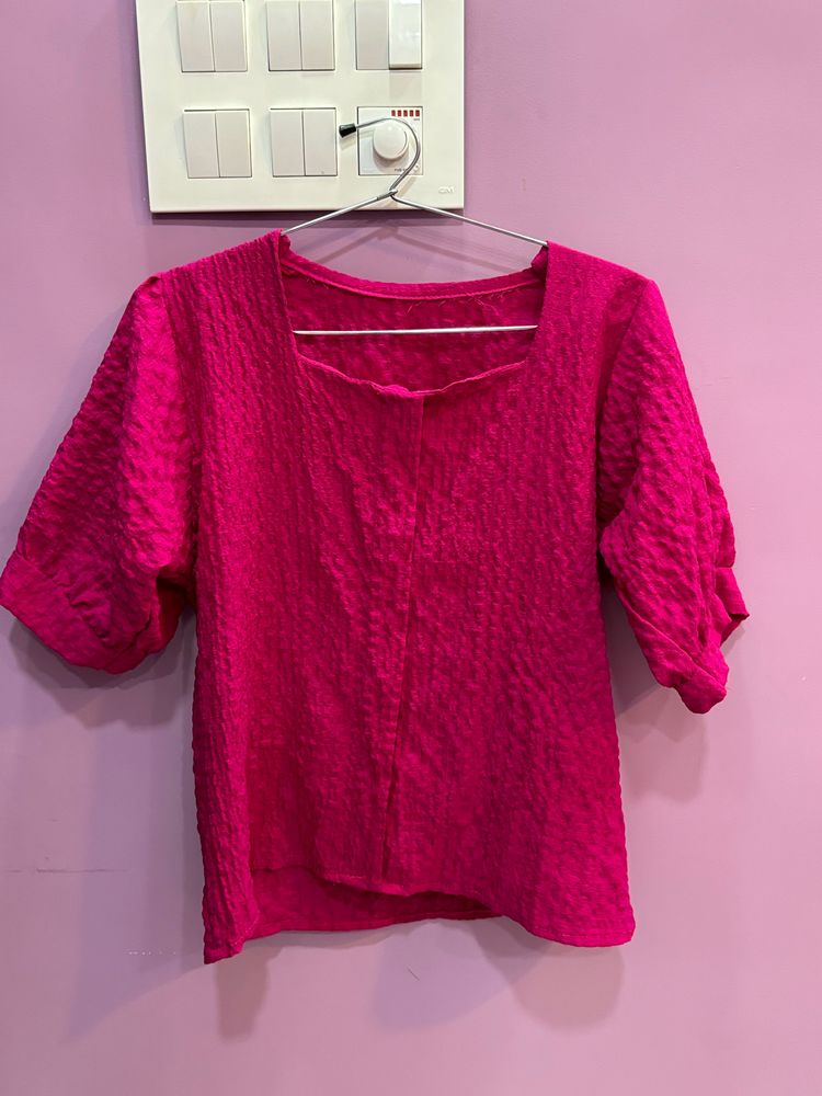 PINK LIGHTWEIGHT TOP FOR WOMEN