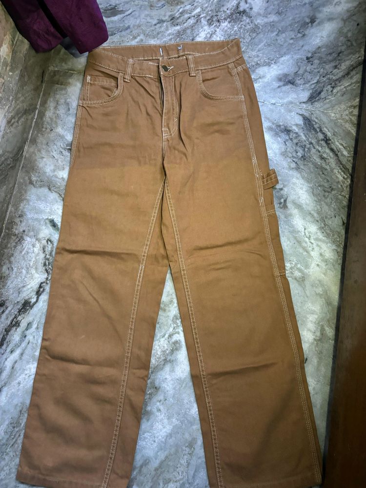 Bershka Brown Pocket Cargo