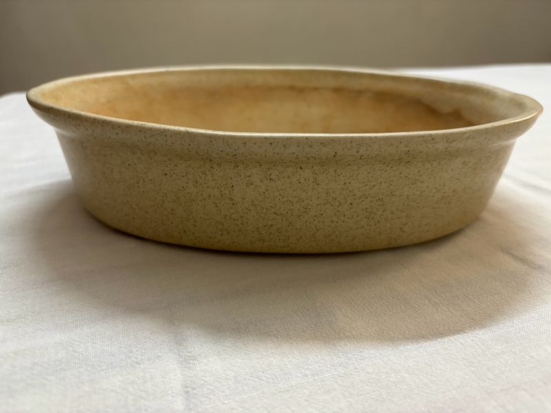 Yellow Oval Shape Ceramic Pot