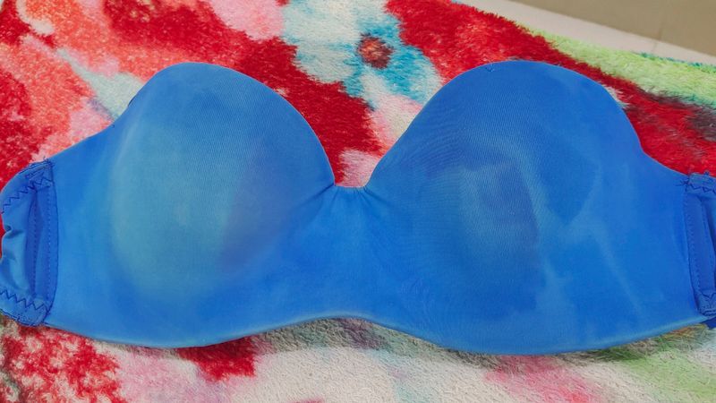 Blue Push Up Bra