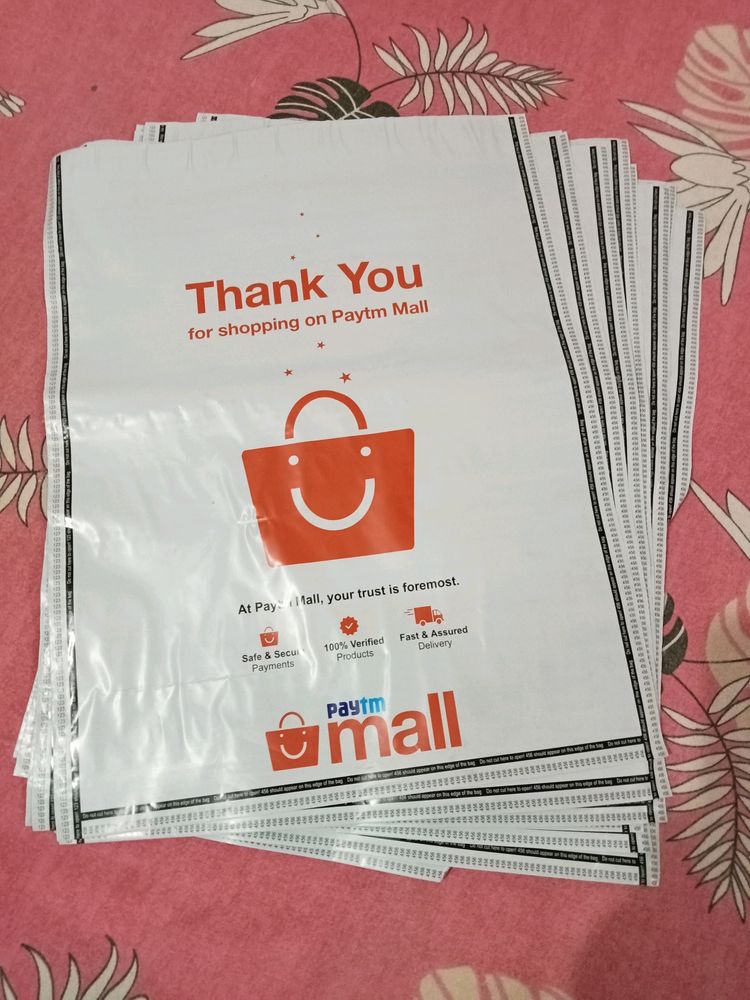 Paytm Mall Printed Large Size Courier Bags_Qty.12