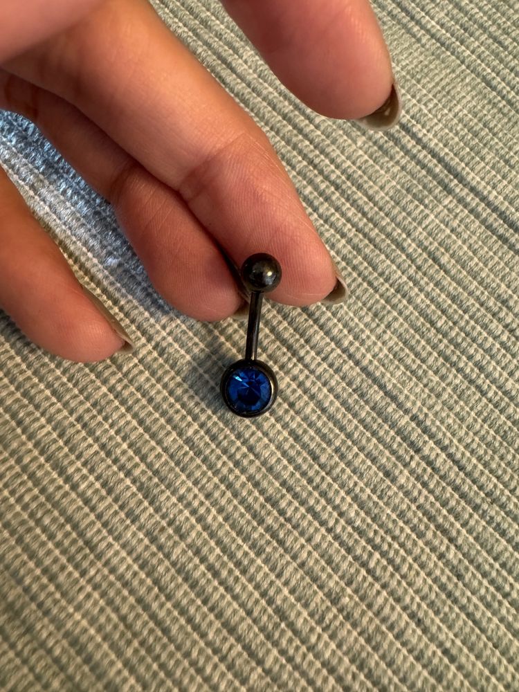 Blue Belly Ring