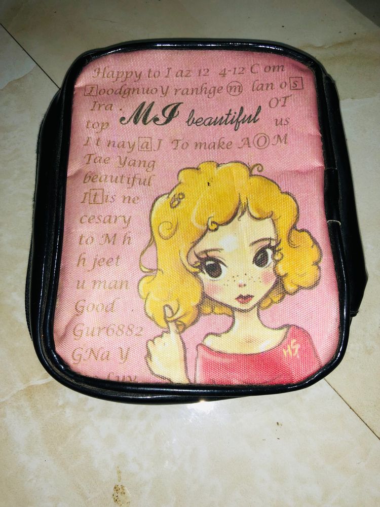 Small Zip Pouch Good Condition Use For Makeup Stor