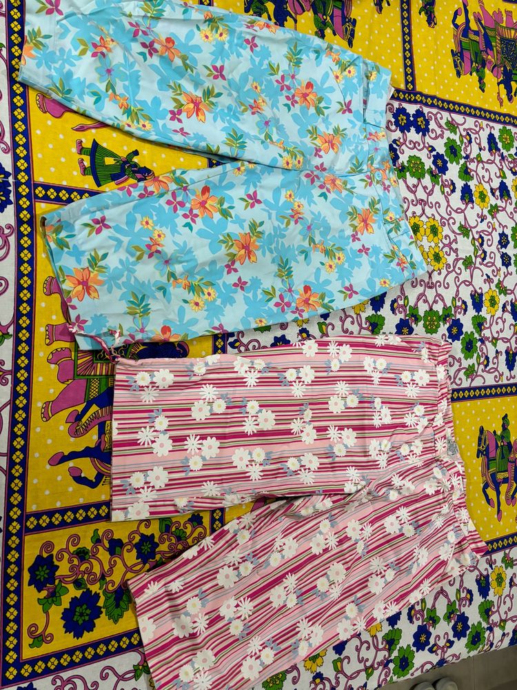 Combo Flower Printed Capris