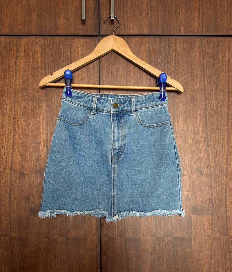 Denim Mini Skirt