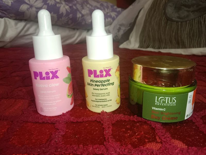 Plix Dewy Serum And Lotus Botanical Day Creme