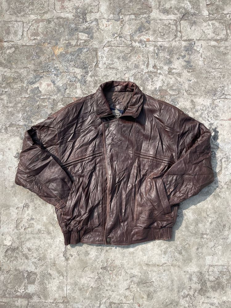 DARK BROWN LEATHER JACKET