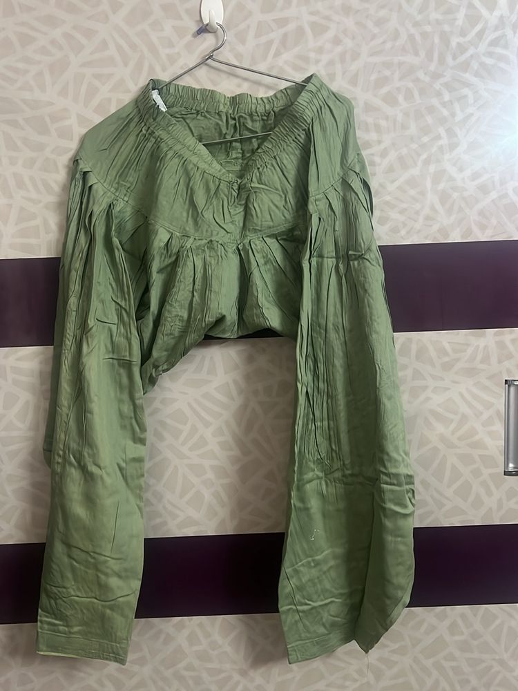 Olive Green Stretchable Salwar