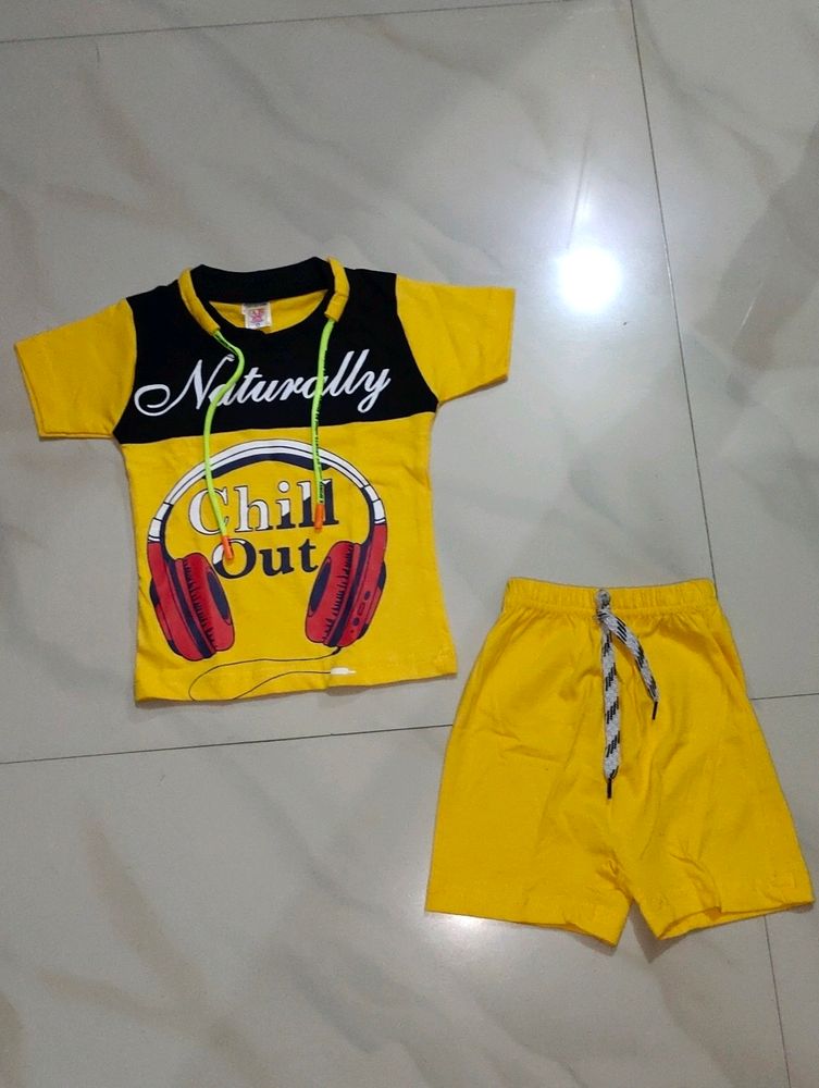 Beautiful 🤩 Yellow Colour Baby Boy Dress