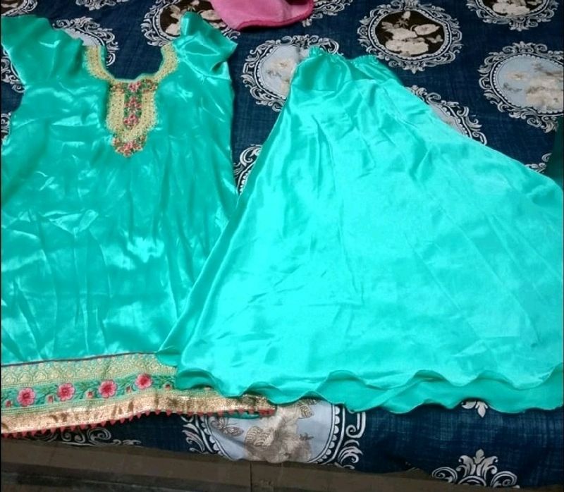 Circular Plazo Suit Without Dupatta