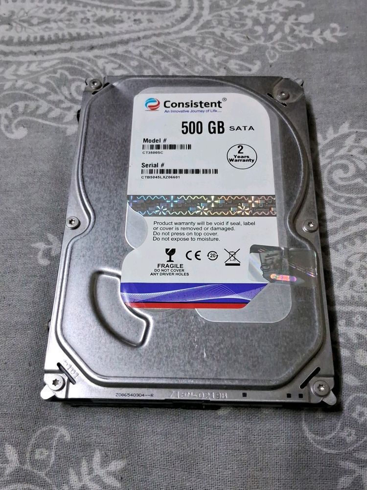 Consistent 500 Gb Hard Drive Dead