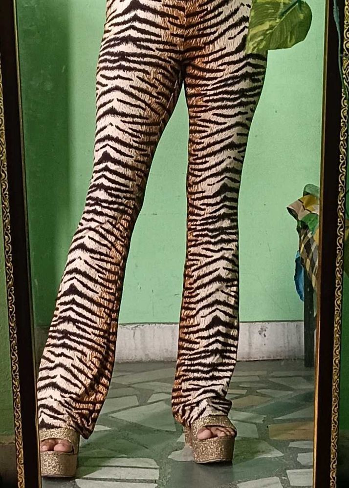 Animal Print Bootcut Bottom...