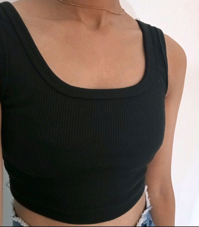 Black tank top