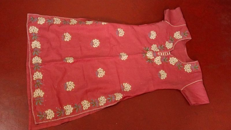 Peach Kurta Set