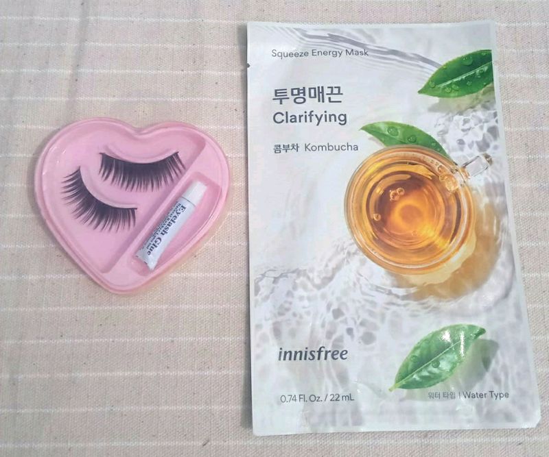 Combo of Face Mask And Eyelash