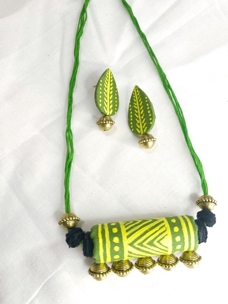 Handmade Fabric Necklace