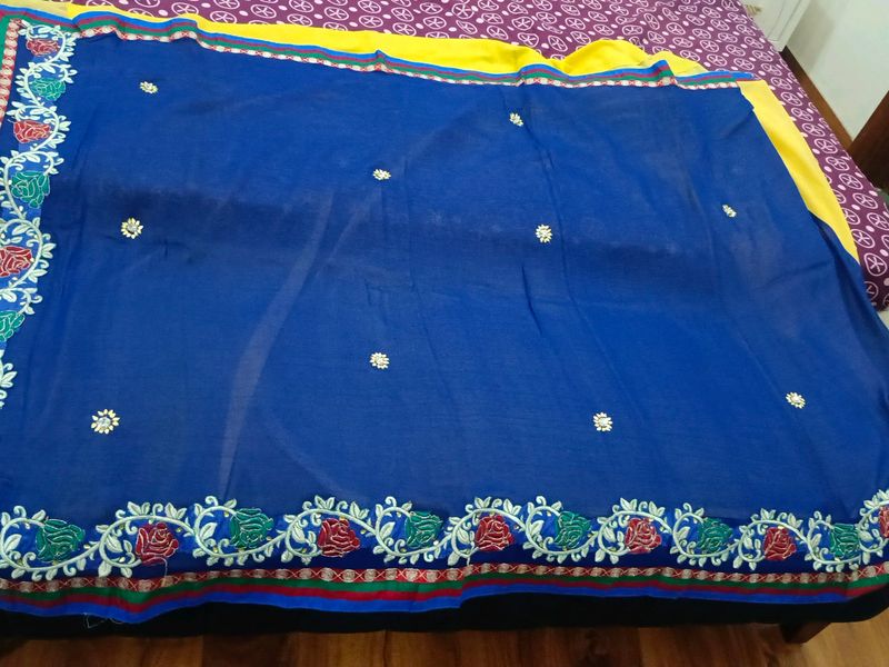 Beautiful Saree With Stich Blauze On Sale 😘