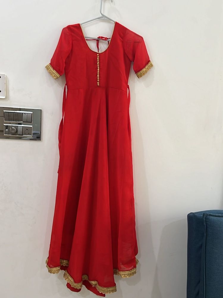 Very Beautiful Red Anarkali Suit