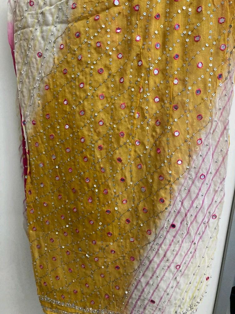 Saree Very Good Condition And Heavy Work