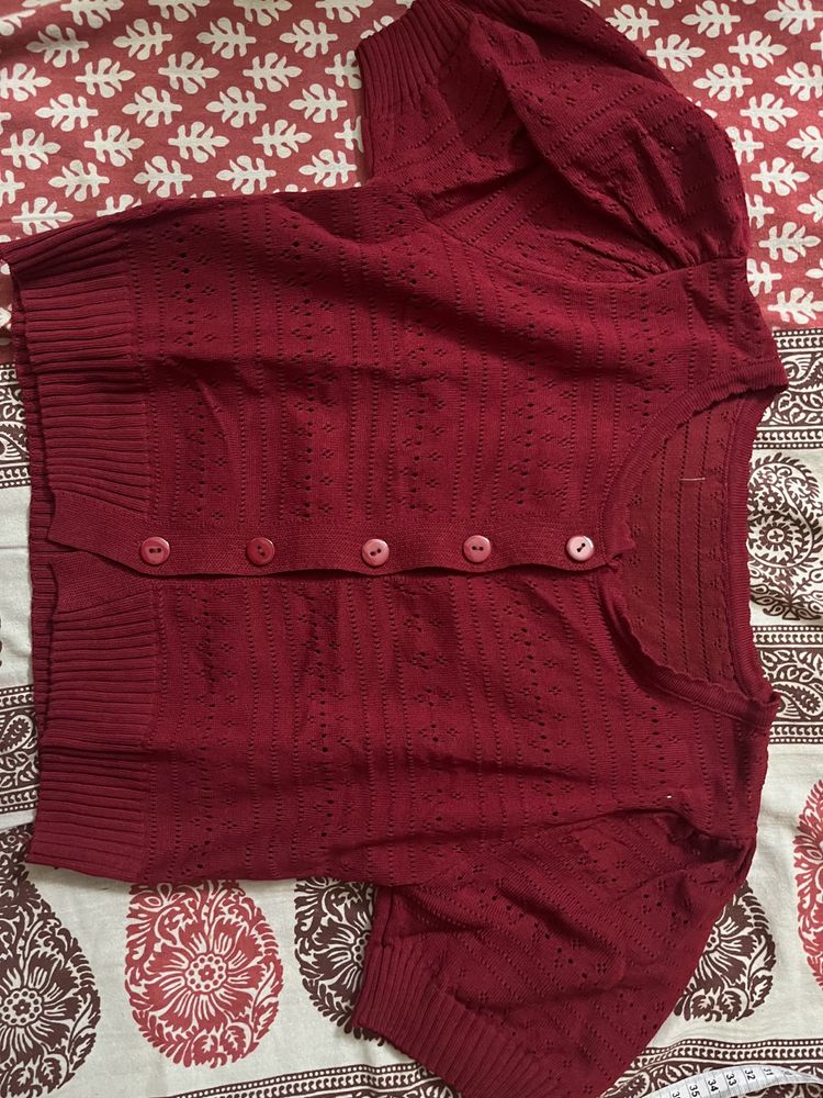 RED TRENDY TOP