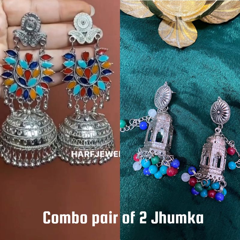 Festive Combo Of 2 Jhumka