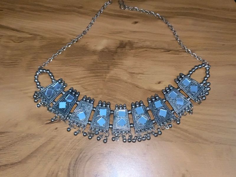 Mirror Work Choker Necklace