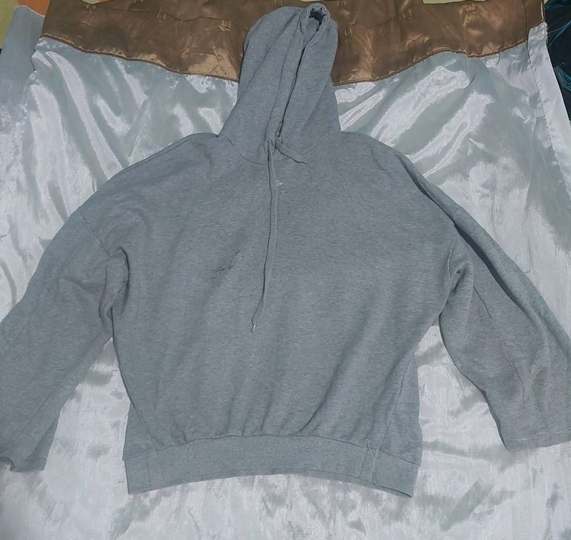 Grey Oversized Hoodie