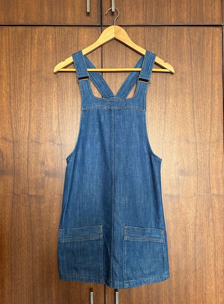 Denim Overall Mini Dress