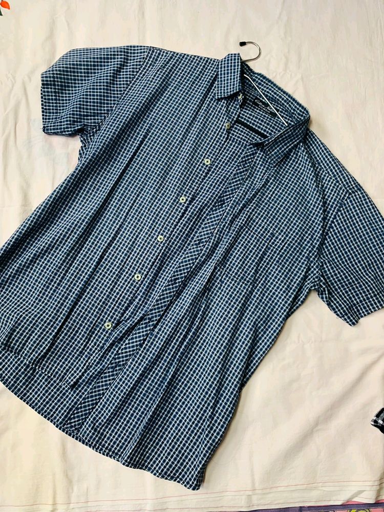 Blue Stripe Oversized Shirt