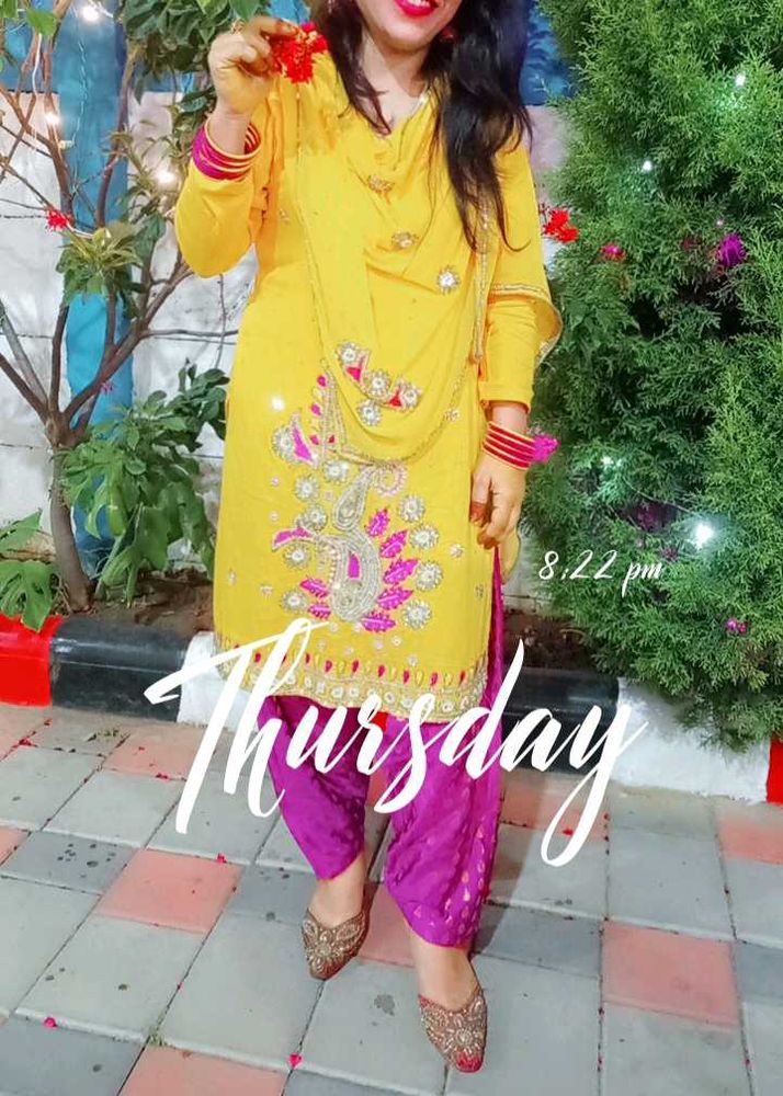 Punjabi Suit For Haldi Functions