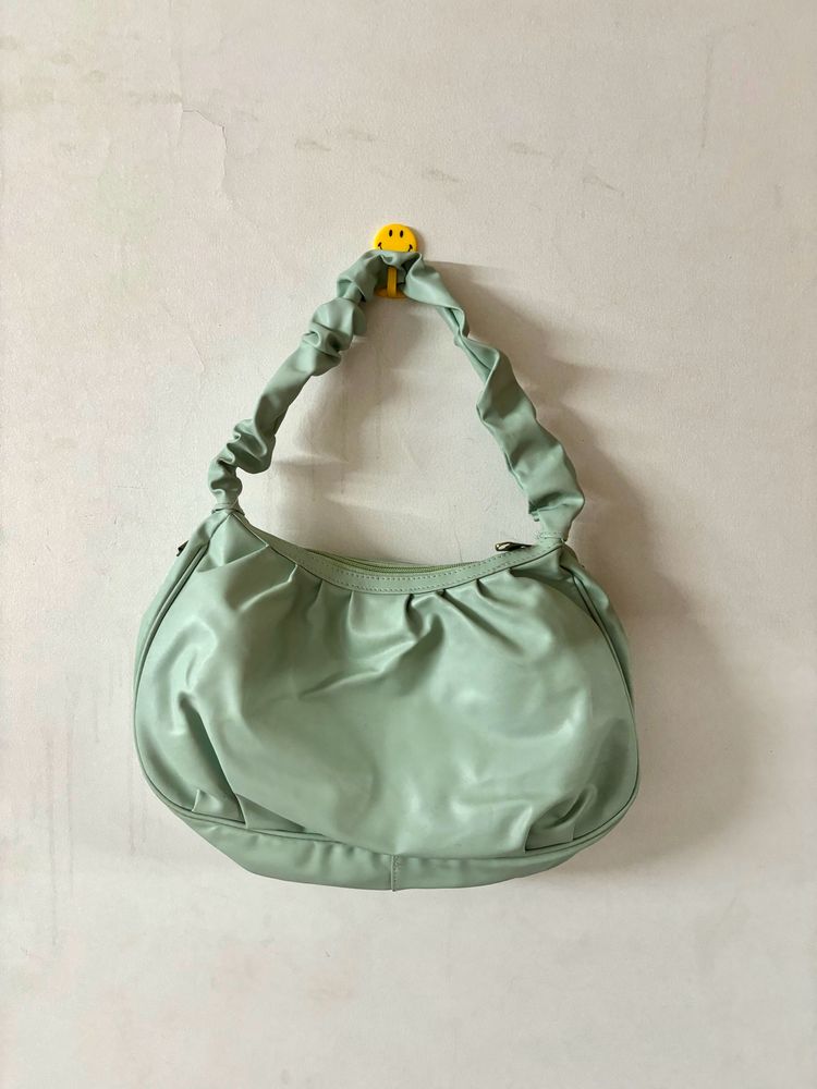 cute seagreen colour bag