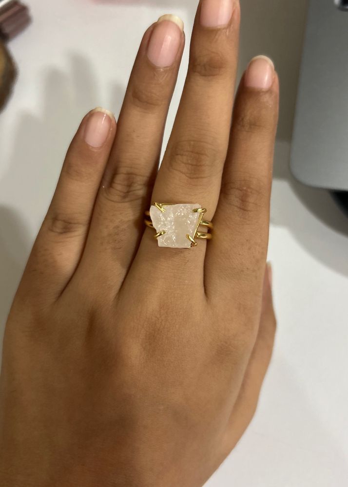 Handmade Raw Stone Ring