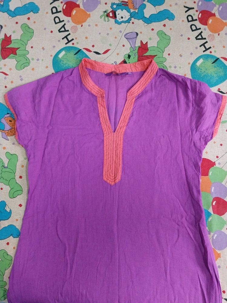 A Casual Lavender Kurti