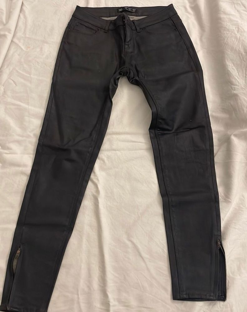 ZARA Leather Jeans