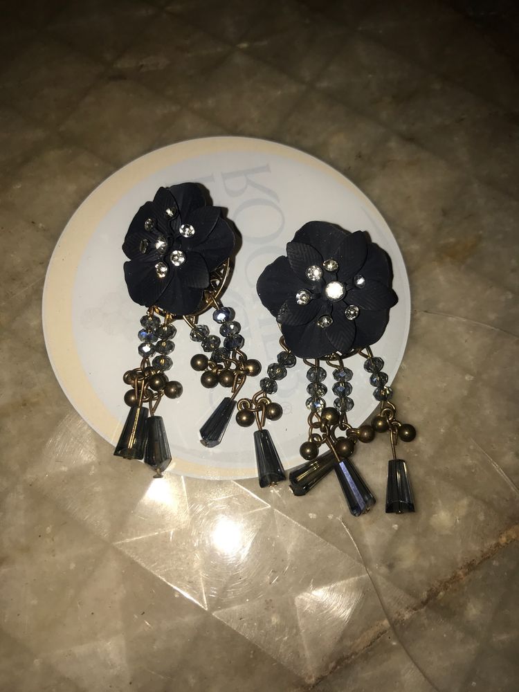 Trending Blue Flower Earrings 😍❤️