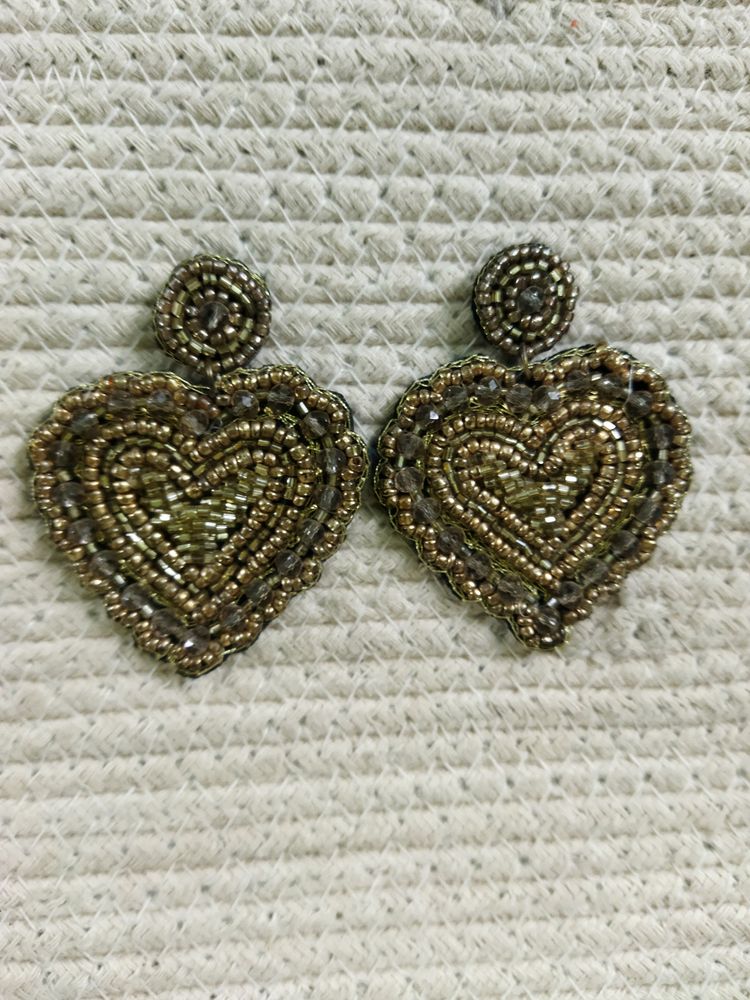 Golden Heart Earrings