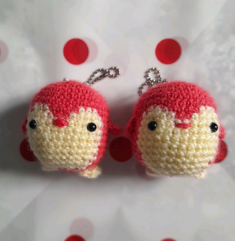 Penguin Crochet Amigurumi Keychain