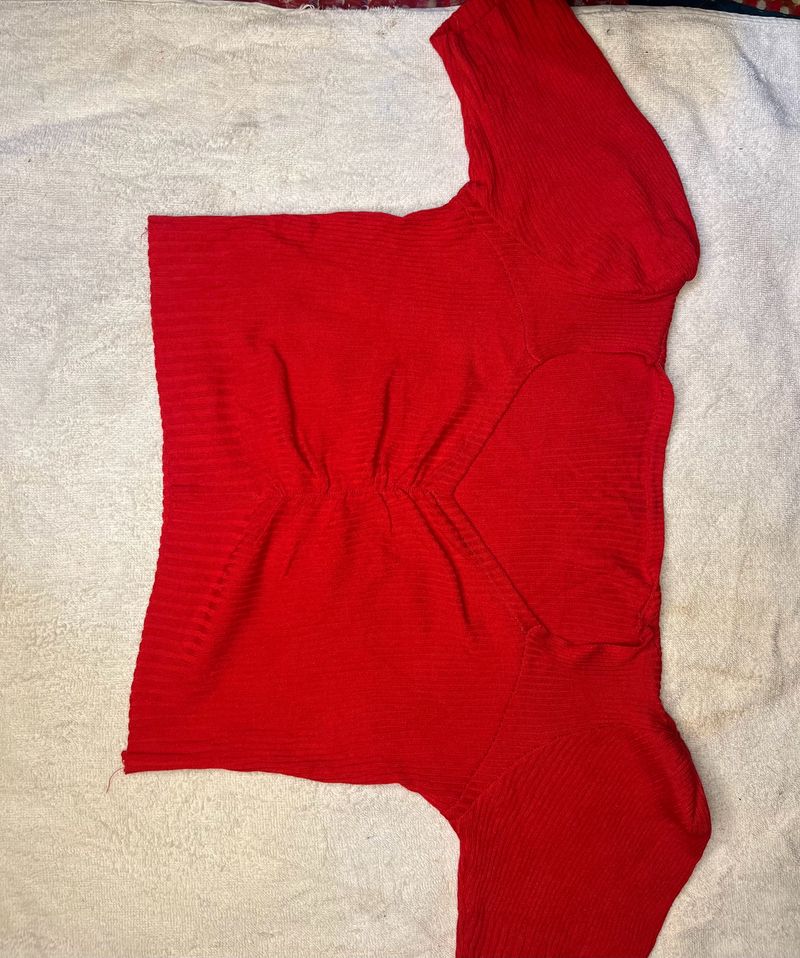 Cute Red Crop Top