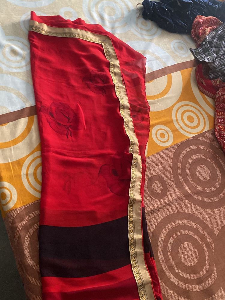 georgette saree like new