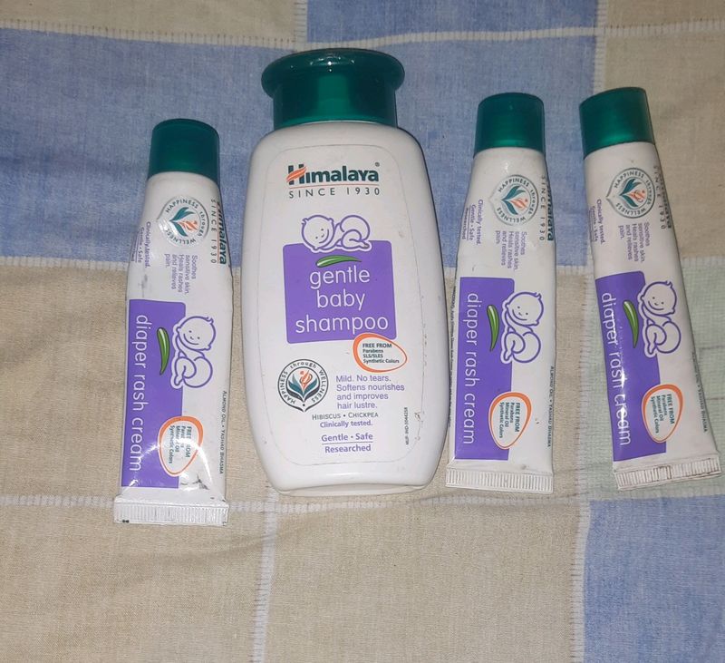 Baby Shampoo And 3 Rash Creams