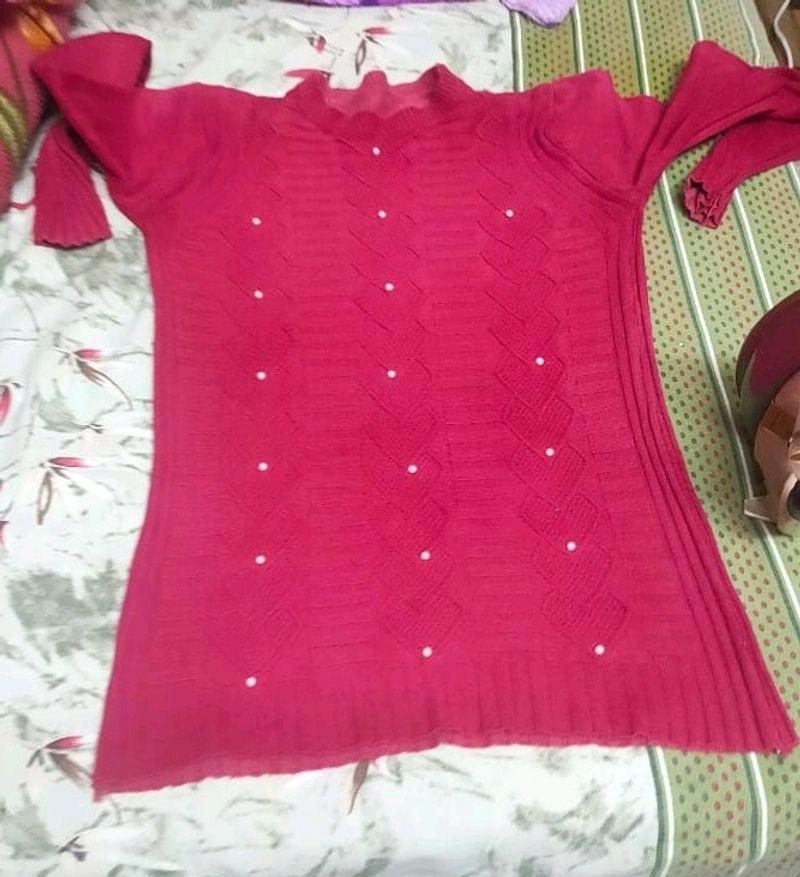 Red Winter Top