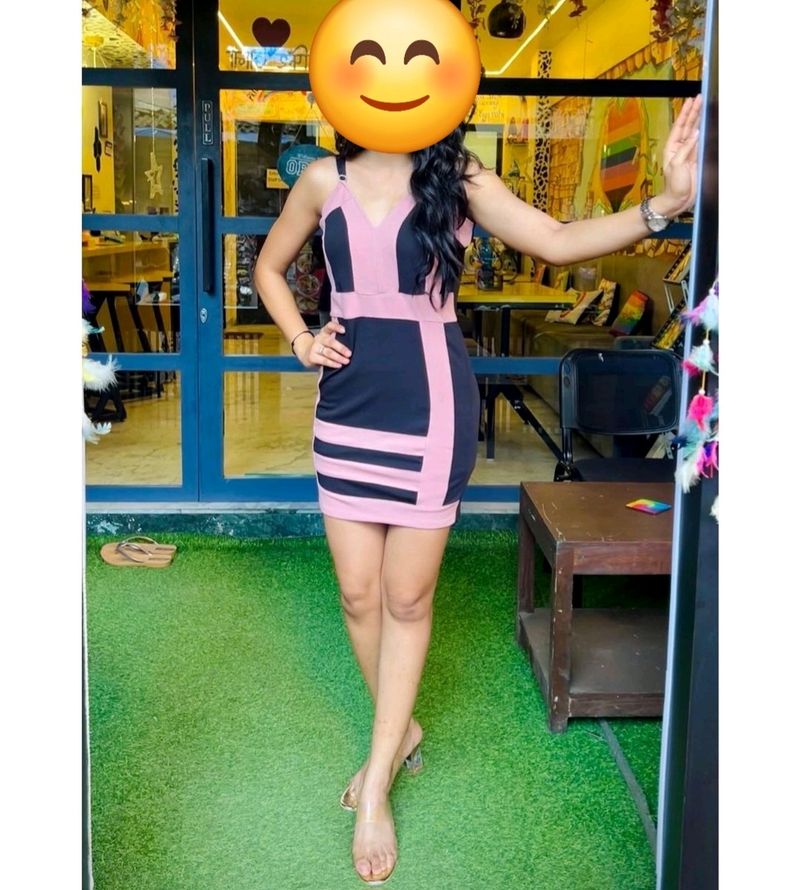 Sleevless Pink Women Dress