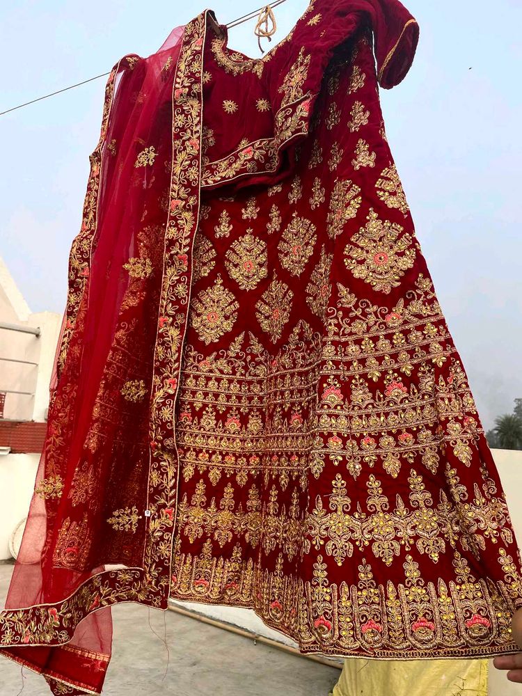 Maroon Bridal Lehenga