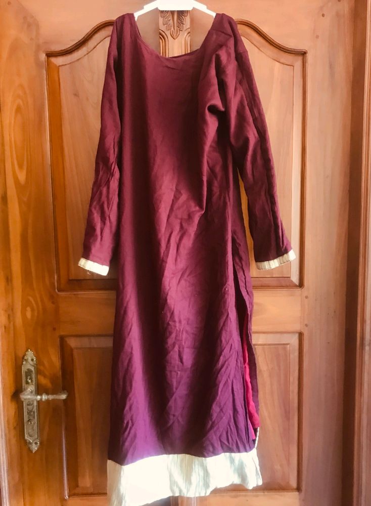 Meroon Kurta With Pant