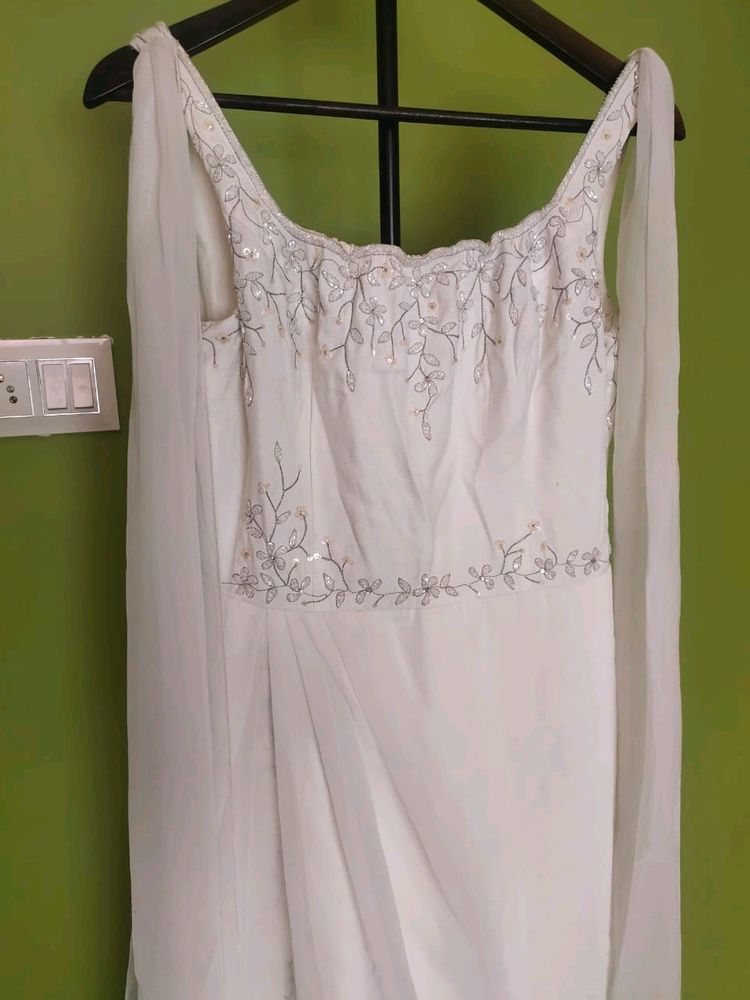 Amazing Off White Long Gown/New With Tag