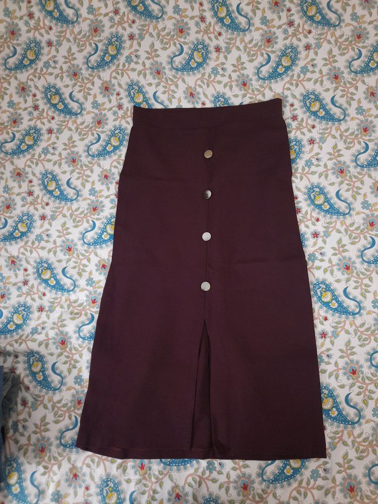 Botton Down Skirt