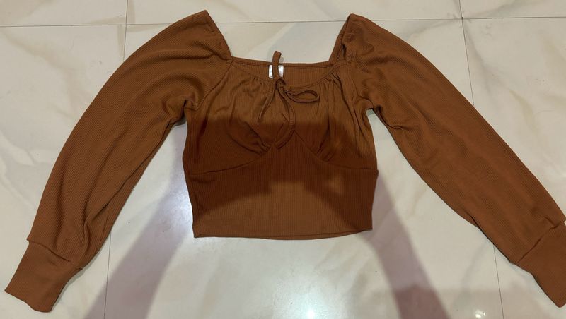 Brown SSS Top.