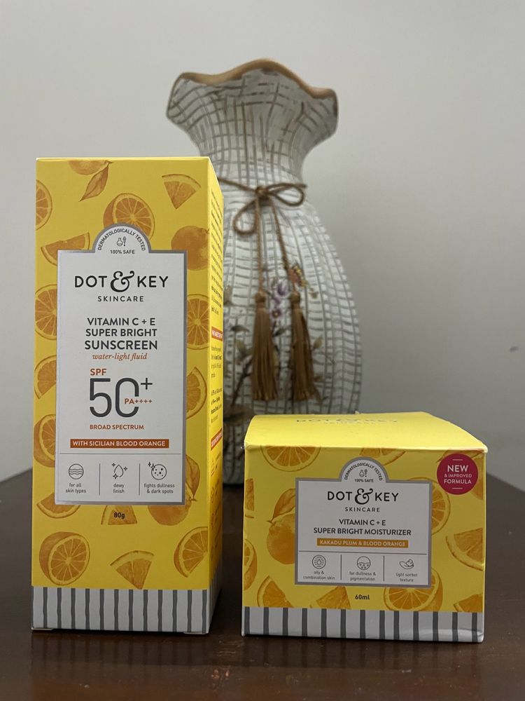 Combo Of Dot & Key Sunscreen & Moisturiser Sealed