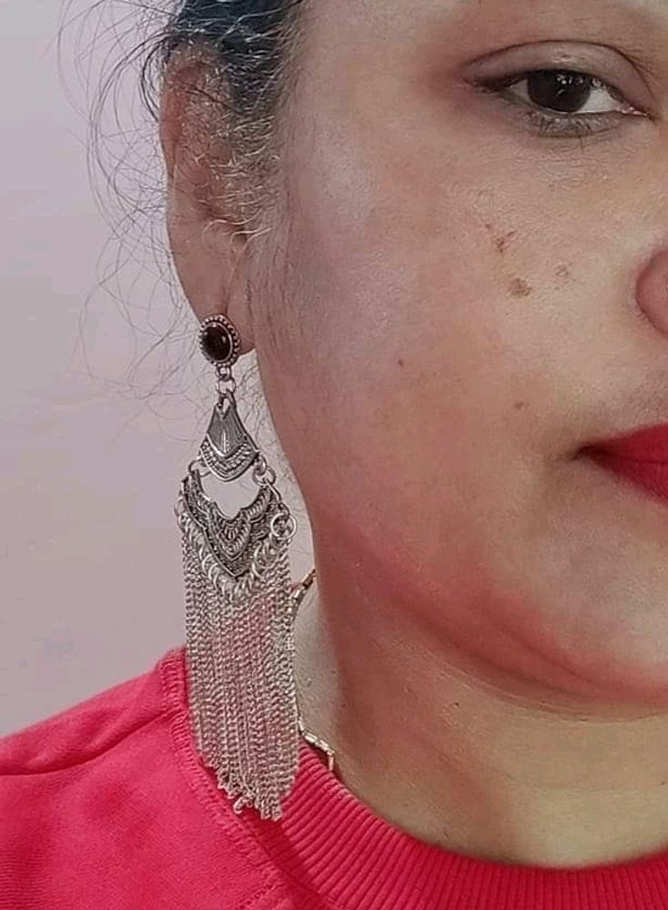 Silver Lookalike Hanging Earings