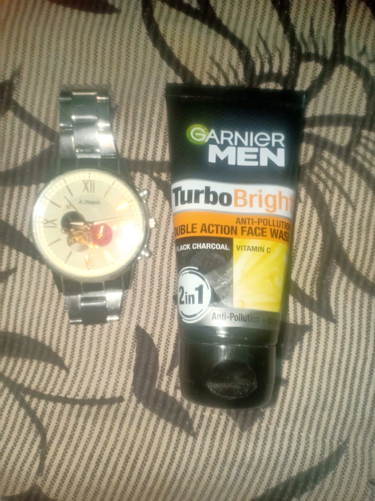 Garnier men turbo bright with watch